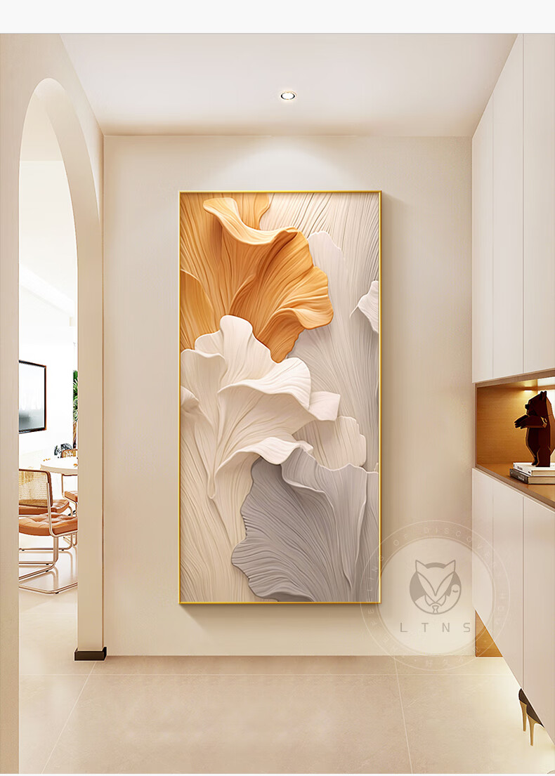 Long Time No See Large Home Entrance Decorative Painting Modern Minimalist Abstract Art Corridor Wall Hanging 4
