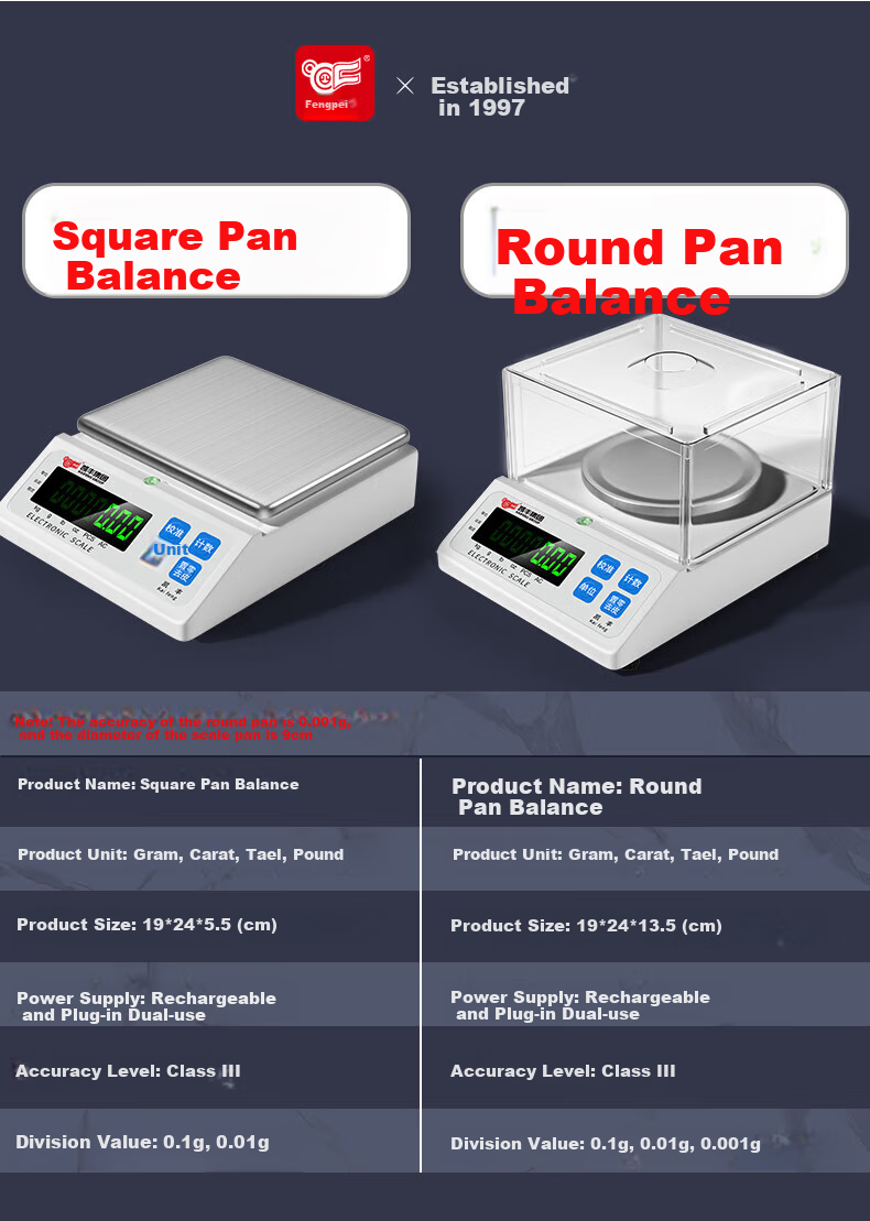 Kaifeng Electronic Balance Scale, 0.01g High Precision Electronic Scale, Laboratory Precision Analysis Balance, Gold Jewelry Scale 3