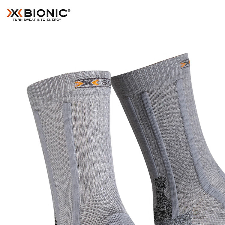 XBIONIC Sports Mid-Calf Hiking Socks for Men And Women, Silver Yarn, G179 Gray/Rock Gray, 22.5cm-24(35-38) 2