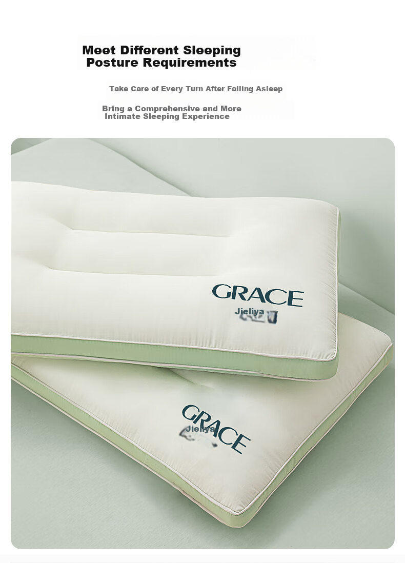 Grace Pillow Shaping Pillow, 7A Antibacterial Star-Rated Hotel Home Pillow Core Medium Pillow, Single Pillow One Piece 45*70cm 4