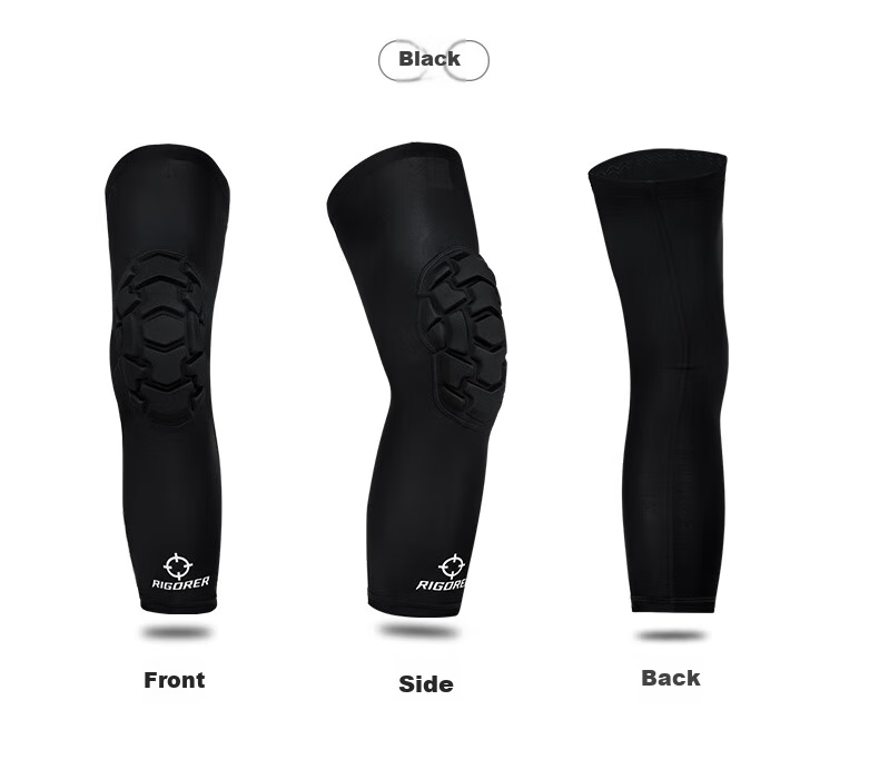 RIGORER Knee Brace for Sports Patella Meniscus Support Fixed Honeycomb Protector for Running, Basketball, Sports Impact Protection Gear for Me 6