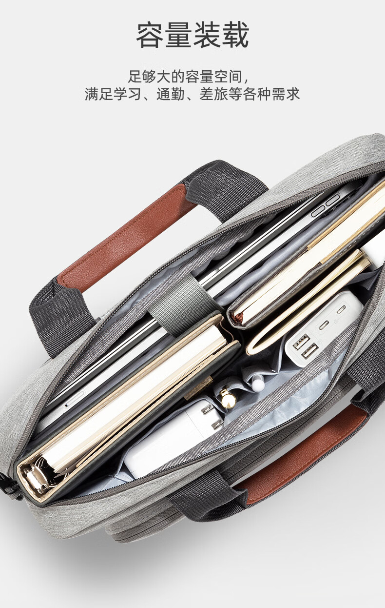 WOMT Laptop Bag, Suitable for 15.6/16-Inch Laptops, Handheld, Compatible with Lenovo Legion, Xiaomi, Apple, Huawei, Shoulder Bag 1