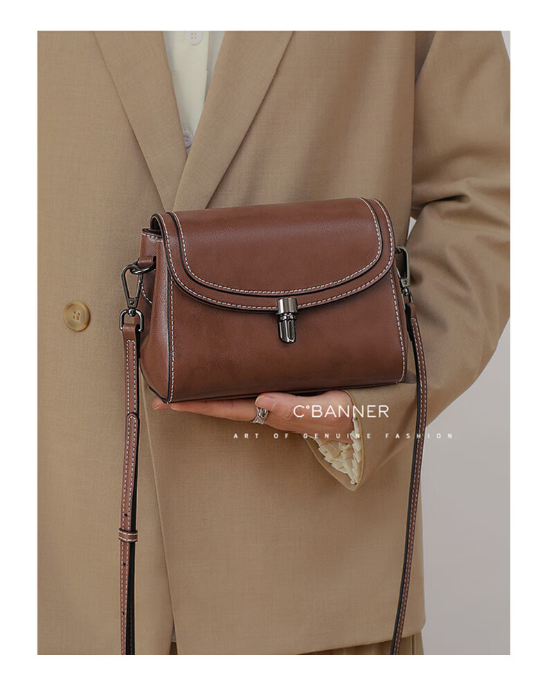 C.BANNER Leather Handbag, Women's Crossbody Bag, Shoulder Bag, Light Luxury Phone Purse, Commuter Brand, Birthday Gift for Girlfriend on May 20 2