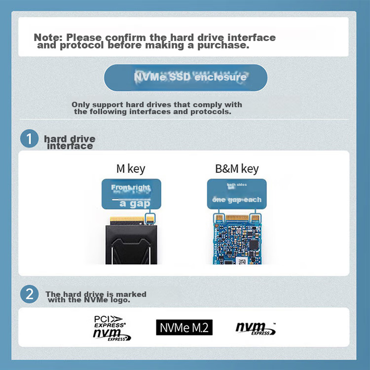 ORICO M.2 NVMe SSD Enclosure, 20Gbps USB3.2, Built-In Fan Cooling, Compatible with Apple Phones And Laptops, External SSD Portable Hard Drive Enclosure, M2PVC3-G20 1