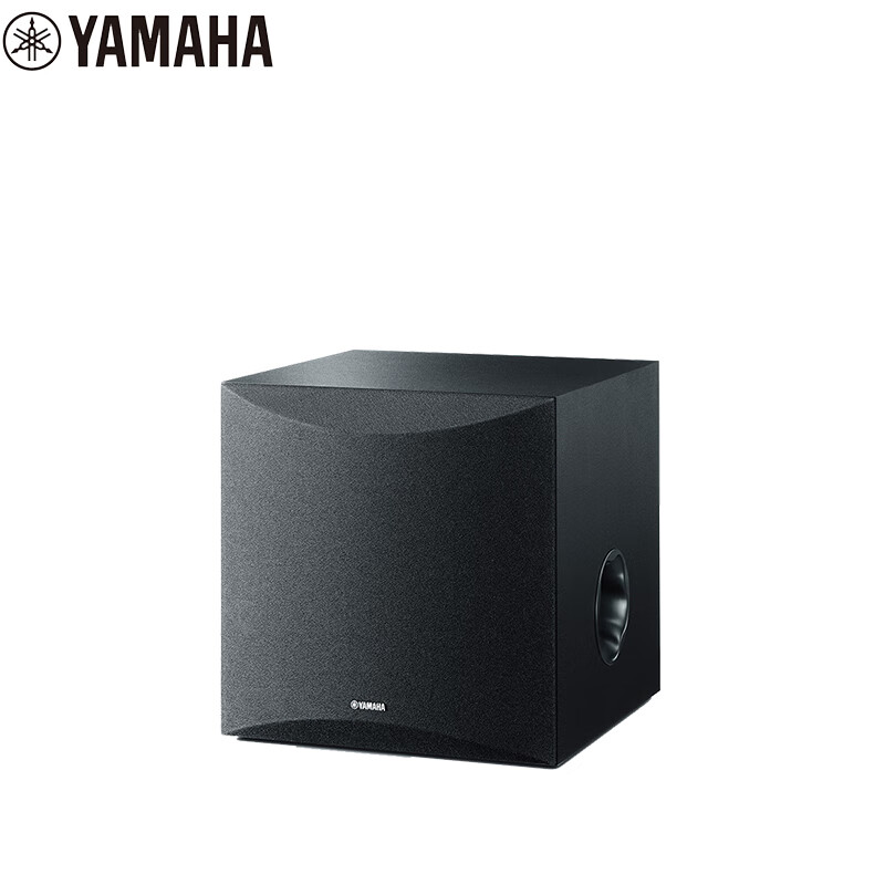 YAMAHA NS-SW100 Powered Subwoofer Speaker Home Theater (10-inch/100W) Walnut Color