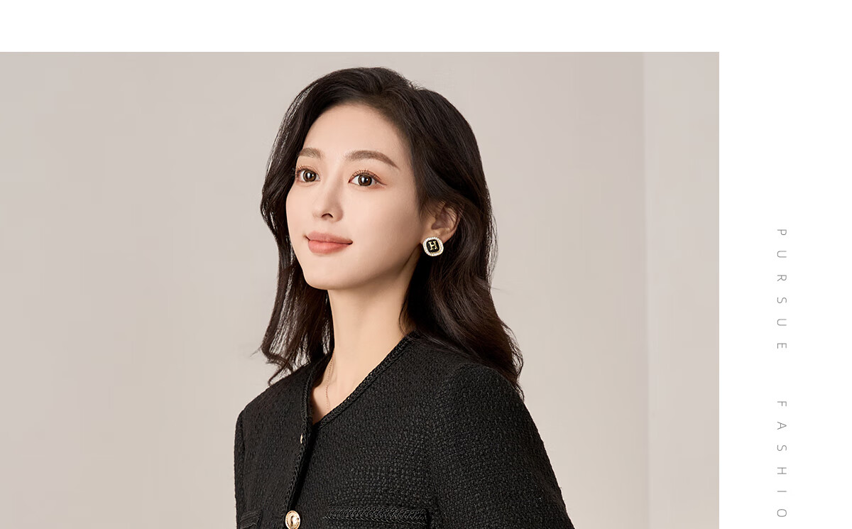 Chushen Spring And Autumn Short Jacket for Women, Exquisite Fashionable Chanel-Style Short Casual Coat Top S13KF3427 Black L 10