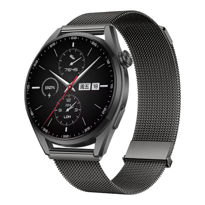 Weiqiantu [Magnetic Milan] Compatible with Huawei Watch Bands GT7/GT6/GT5/pro/Watch6/5/4/pro/GT4/3/Buds2, Magnetic Non-Fabulous Master Band for Men And Wome