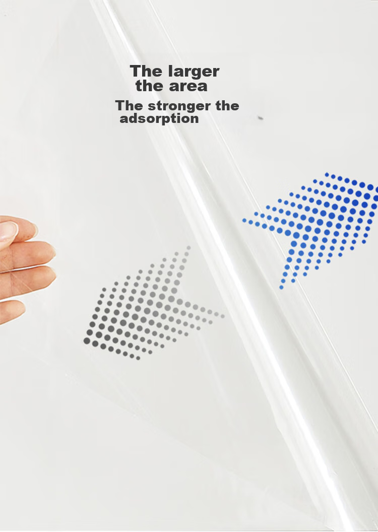 Qinghua Wall Static Electricity Protection Film, Latex Paint Wall Sticker, Anti-Kick Waterproof Wall Protector, Transparent 60*500cm 4