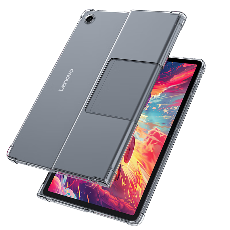 BIAZE Compatible with Lenovo Xiaoxin Pad Studio 2024 Protective Case, Lenovo Tablet 11.5-Inch Protective Cover, TPU Transparent Four-Corner Shockproof PB533-Transparent White