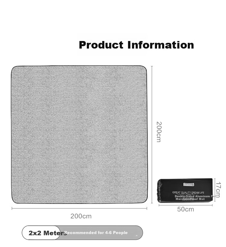 JD Original Colored Film Moisture-Proof Mat, Outdoor Picnic Mat, Grass Tent Moisture-Proof Ground Mat, Yellow And White Checkered Pattern, 150*200cm 13