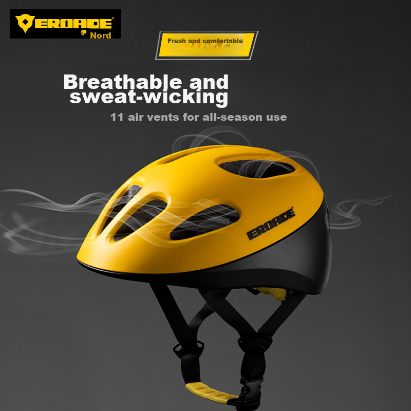 EROADE Children's Helmet for Bicycle, Roller Skating, And Ice Skating, Ages 3-15, Cute Riding Protection, Ultra-Light, Thickened, Anti-Fall Sports Goods