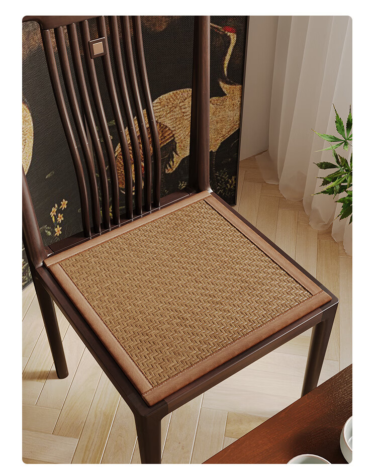 Qiqijia Summer Cool Seat Cushion Rattan Mat Wooden Chair Pad Cooling Mat Chinese Redwood Sofa Cushion Seat Pad Chair Mat 50*50 6