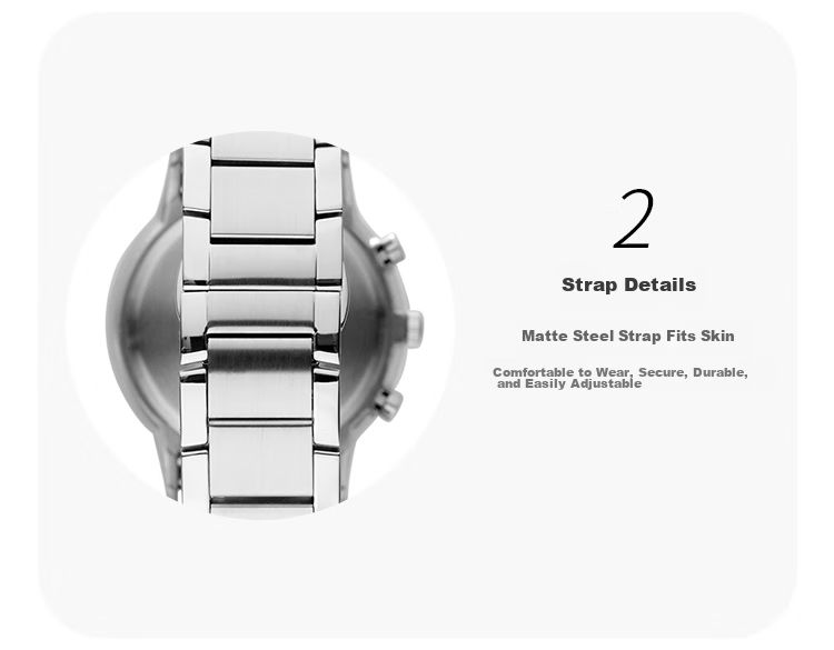 EMPORIO ARMANI Aviator Watch for Men, Three-Eye Chronograph Quartz Watch for Men, Birthday Gift for Boyfriend AR2434 7
