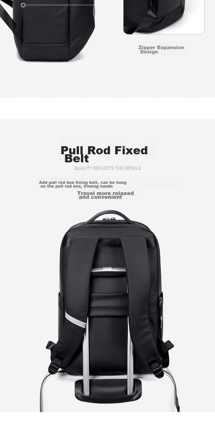 GOLF Backpack for Men, Casual Large Capacity Backpack, Korean Style Trendy Travel Business Bag, 15.6-Inch Laptop Backpack for Students 12