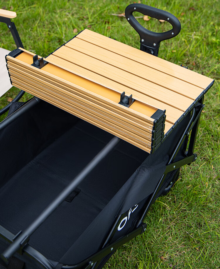 OFEIS Outdoor Folding Camping Cart, Small Trolley, Campsite Cart, Stroller, Grocery Shopping Cart, Pet Cart, Pull-Along Cart with Handle, Express Delivery Cart 9