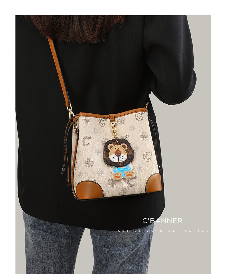 C.BANNER Women's Handbag, Bucket Bag, Crossbody Bag, Luxury Shoulder Bag, High-End Commuter Brand, Birthday Gift for Girlfriend on May 20 3
