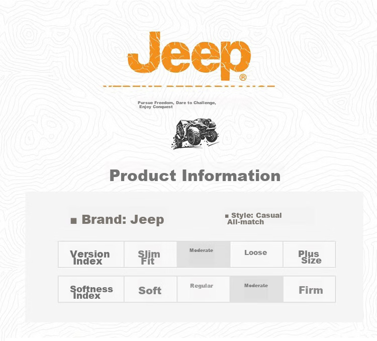 JEEP Sweatshirt for Men, Spring And Autumn Round Neck Long Sleeve T-Shirt, Loose Casual Clothing for Men, Black, XL 5