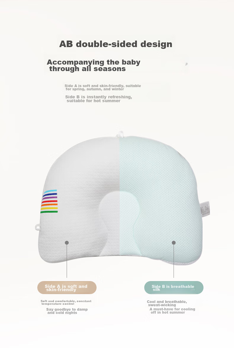 Bebebus Infant Shaping Pillow for 0-6 Months, Round Head Correction, Baby Pillow for 0-1 Year Old, Anti-Bacterial And Anti-Mite Model 9