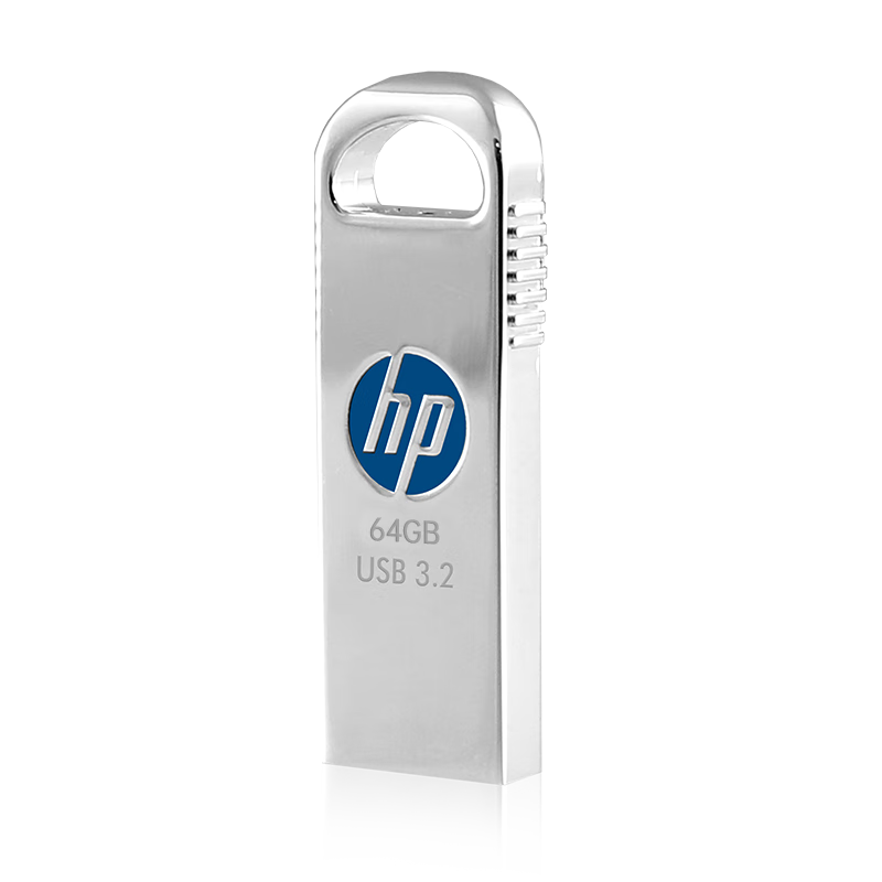 HP 64GB USB 3.2 Gen 1 Flash Drive with Type-C Adapter X306w Metal High-Speed USB Drive, Upgraded Read Speed 230MB/s, Study And Office Computer Flash Drive