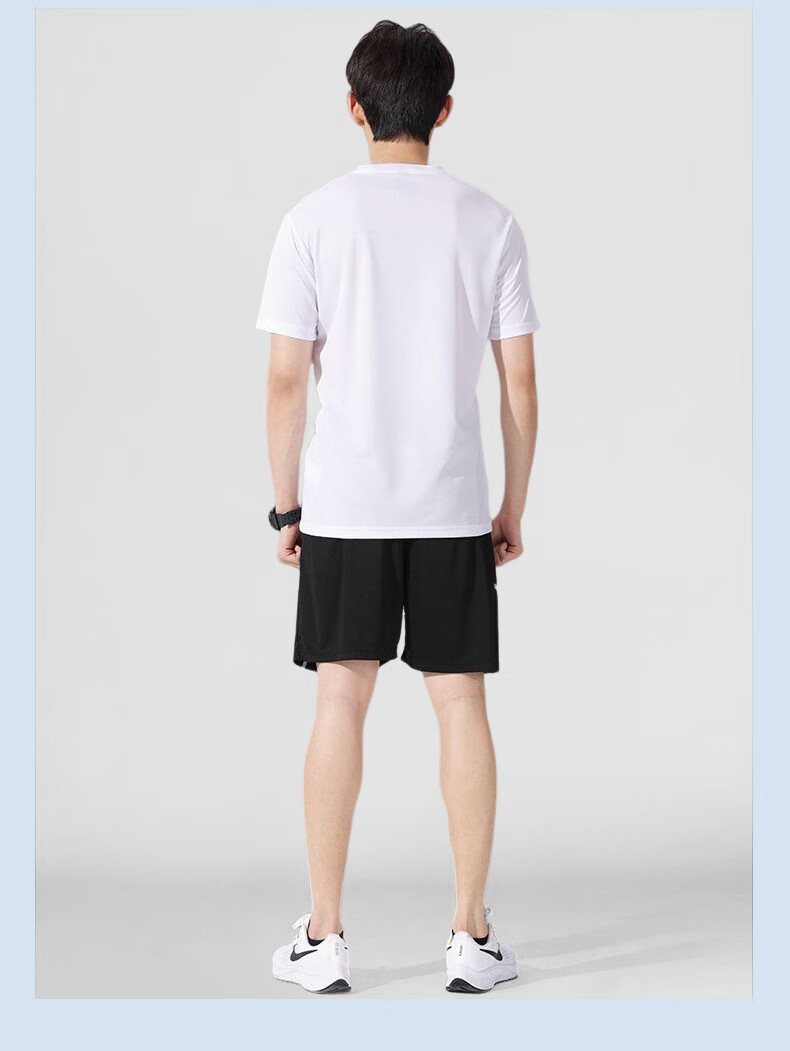VICTORIATOURIST Men's Sports Set, Indoor Running Quick-Dry Shirt, Soccer Training Suit, Basketball And Badminton Outfit, Casual Set 26