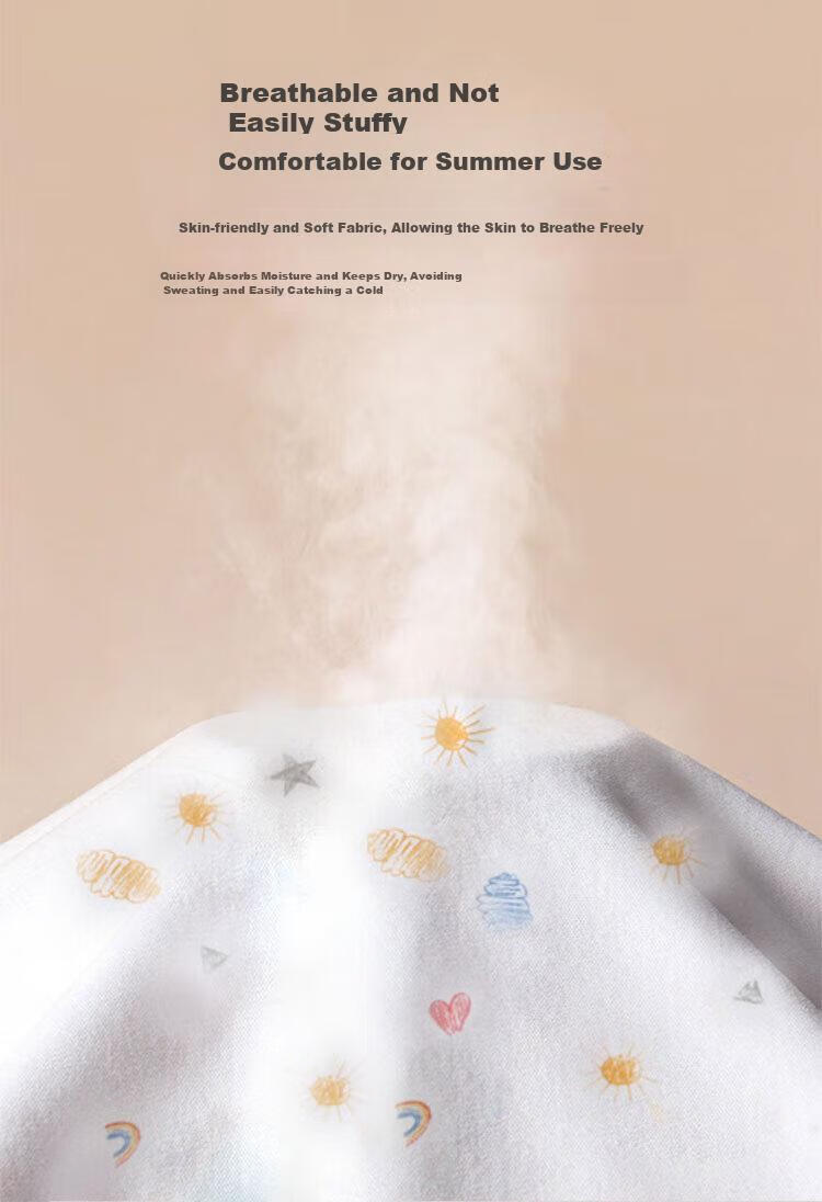 Aibaoshi Baby Swaddle Blanket Spring And Summer Pure Cotton Newborn Swaddling Cloth, Baby Anti-Startle Maternity Ward Wrap, Single Rabbit Cute Baby S738 5