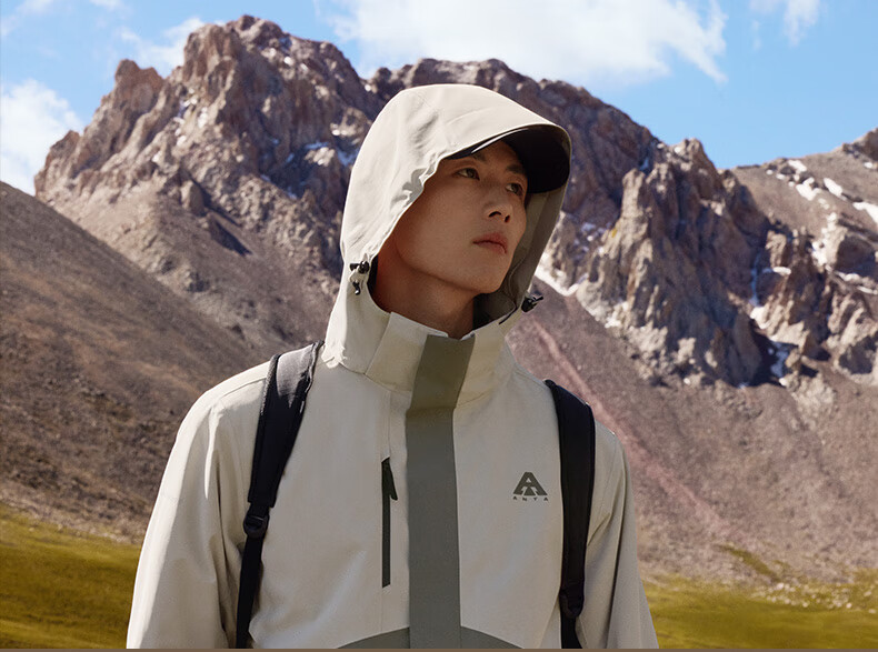 ANTA Water Shell Jacket | Dadi Zhike 3.0 Functional Three-In Jacket for Men, Windproof, Waterproof, Fleece-Lined, Two-Piece Set 7