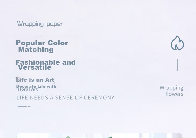 Jidukongjian Fresh Flower Bouquet Wrapping Paper, Mid-Autumn Festival Gift, Handmade DIY Birthday Present Packaging, Floral Arrangement Wrapping Paper 15