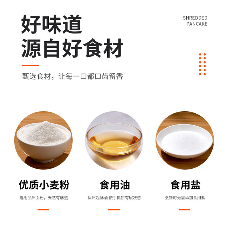 俏侬 手抓饼原味 2000g20片 烘焙食材 烤肠伴侣 学生早餐速食健康