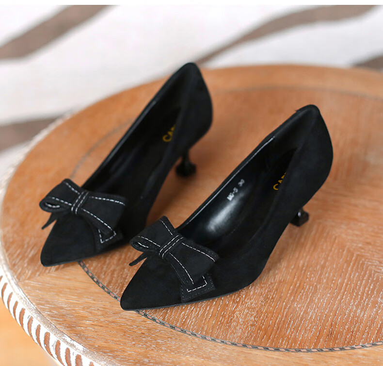 CARTELO Elegant High Heels for Women, Black, Comfortable, KCC-6688 Black (5cm) Size 39 9