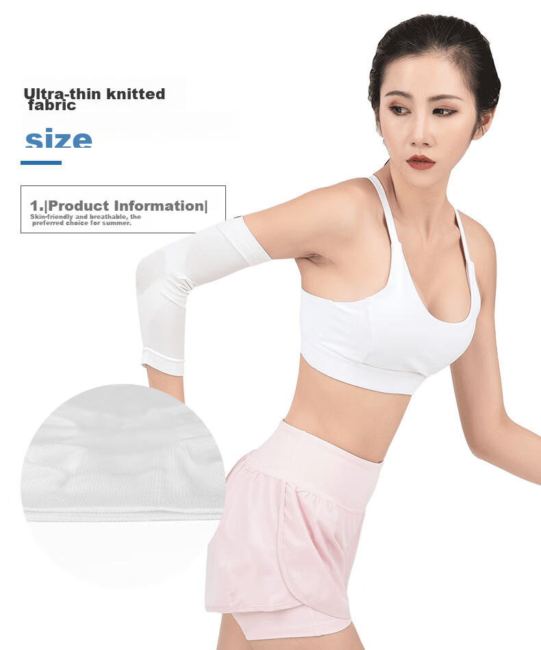 D&M Summer Sports Elbow Support for Women, Badminton And Tennis Compression Elbow Joint Extension, Lightweight Breathable Japanese Import, One Piece 5