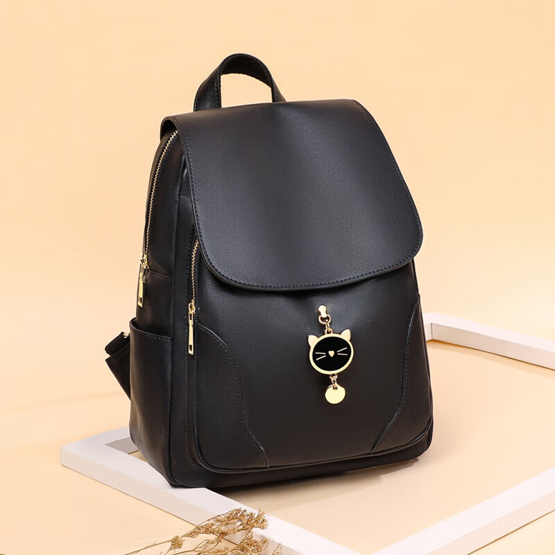 Aiqinghai Leather Handbag, Women's Bag, Backpack, Large Capacity Schoolbag, Travel Casual Fashion Business Brand Birthday Gift