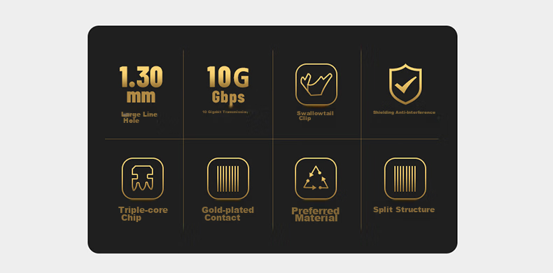 MAXCENT Category 7 Crystal Head, Pure Copper Shielded Network Cable Connector, CAT7 Engineering-Grade 10 Gigabit Network Cable Connector, 10 Pieces MJP-C71013 2