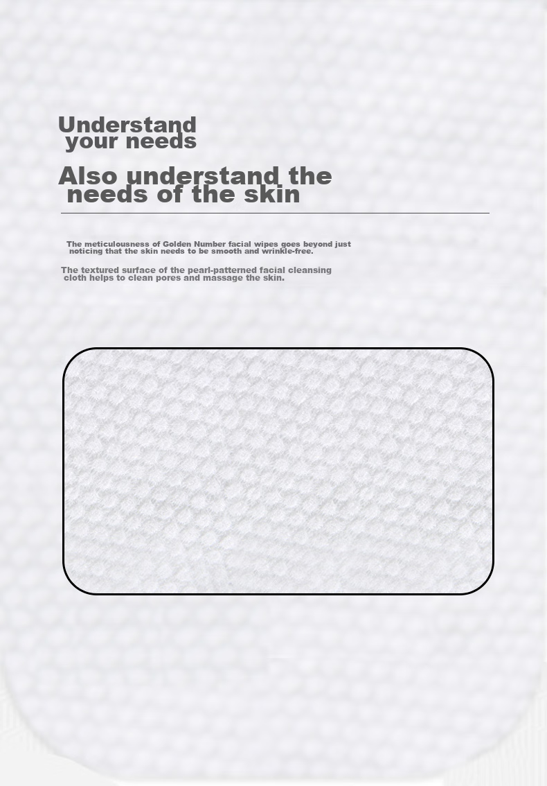 KING SHORE Disposable Face Towels, Thickened Wet And Dry Dual-Use Cleansing Wipes, Portable Pearl Texture, 20*20cm, 3 Packs 2
