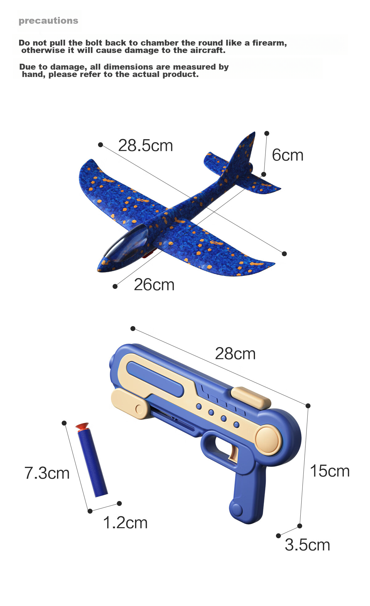 Dimoarch Airplane Toy, Foam Children's Aircraft Model, Outdoor Parent-Child Interactive Gliding And Ejection Soft Bullet Gun, Birthday Gift, Red 14