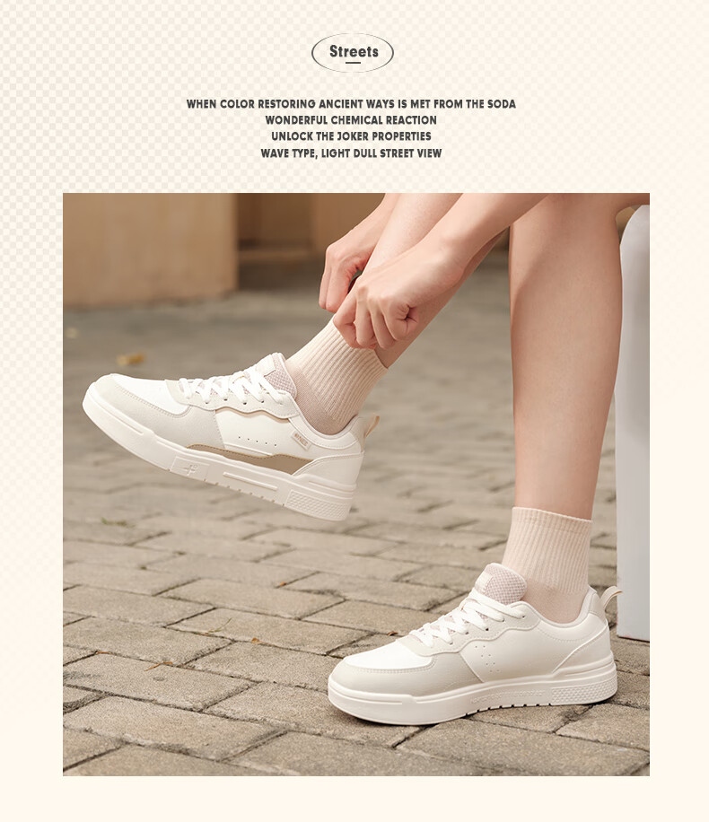 361° Women's Sneakers Soda 3 Spring And Summer Couple Retro Thick-Soled Casual Skateboard Shoes for Women 682516615-4 21