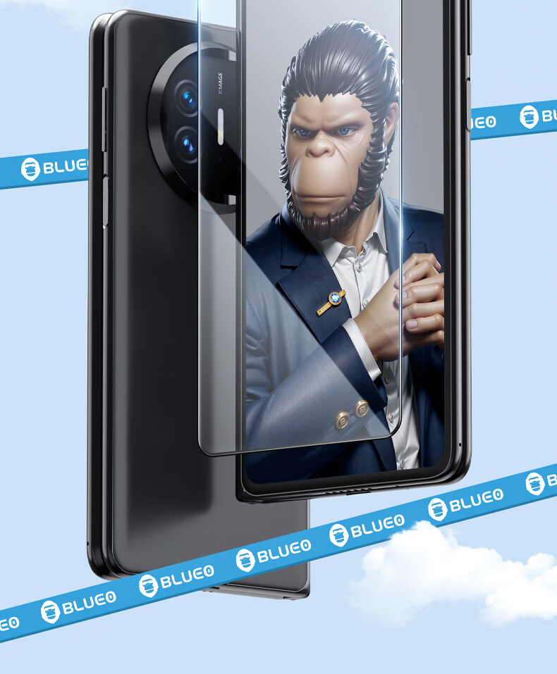 Lanxingxiansheng [3D Hot Bending Large Arc Edge] Suitable for Huawei Mate X5 Tempered Glass Screen Protector, Huawei Mate X3 Phone Film, High-Definition Anti-Fingerprint Foldable Screen Protection, Dust-Free Quick Installation Film 2