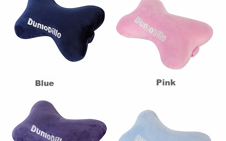 Dunlopillo Car Headrest Latex Pillow, Universal Bone Pillow, Travel Office Cervical Spine Support Pillow, Blue 13