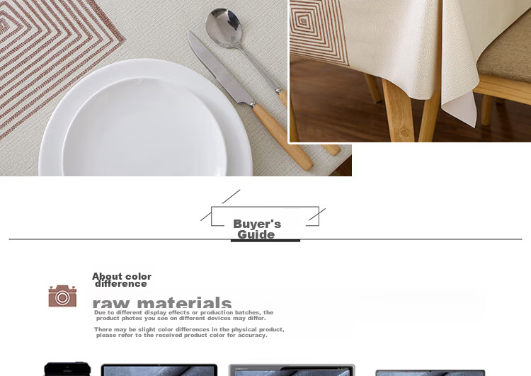 MOON TIME Tablecloth, Fabric Waterproof And Oil-Resistant, Washable Dining Table Cover, Rectangular Table Mat, PVC Table Pad, 140*180cm 11