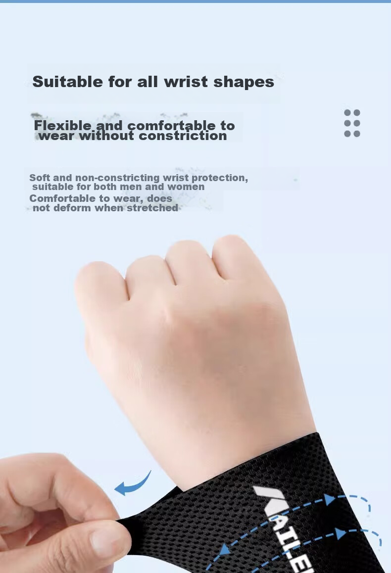 NAILEKESI N Men's Sports Sweat-Absorbing Quick-Dry Wristband Running Badminton Breathable Ice Silk Summer Thin Wrist Wraps 13