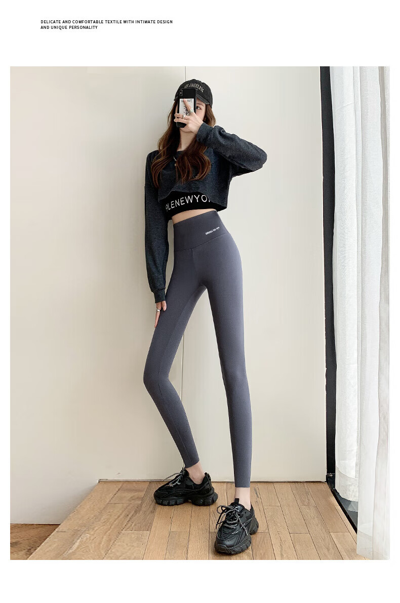 LangSha Women's Shark Pants Spring 9/10 Length Slim Fit Fitness Yoga Sports Leggings 2025 New Tight Bottoms 22