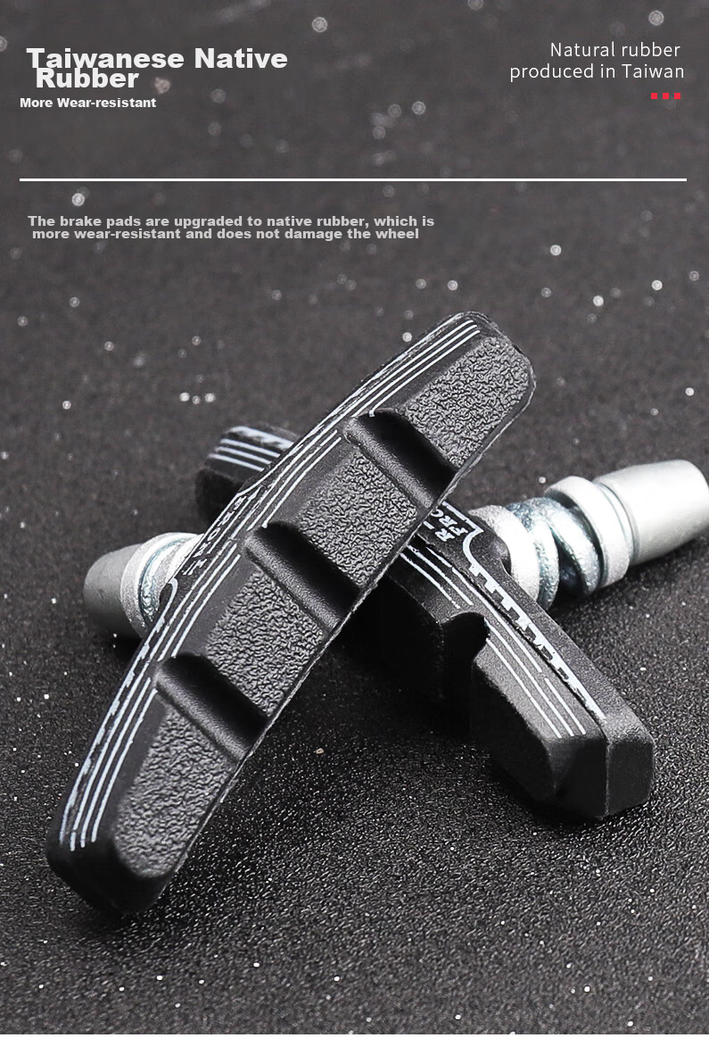 LEBYCLE Mountain Bike V-Brake, Road Bike Brake Pads, Silent Brake Pads, Rubber Brake Pads, Universal Accessories for Giant And Other Brands 3
