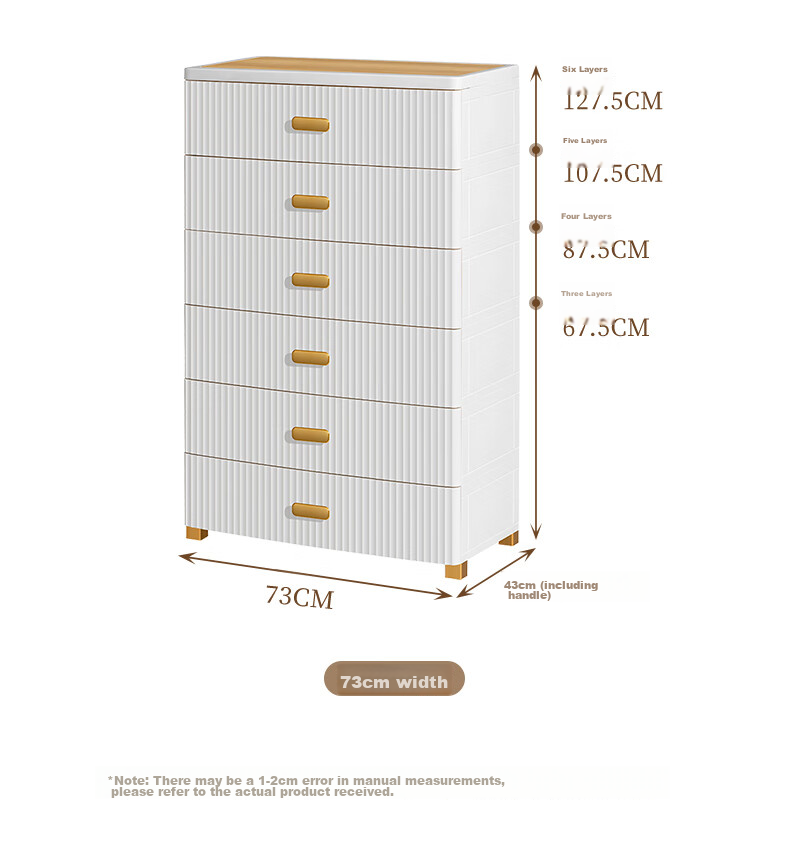 JEKO&JEKO Drawer Storage Cabinet for Bedroom Living Room, Wardrobe Bedside Table Toy Snack Organizer Five-Drawer Chest with Five Layers 12