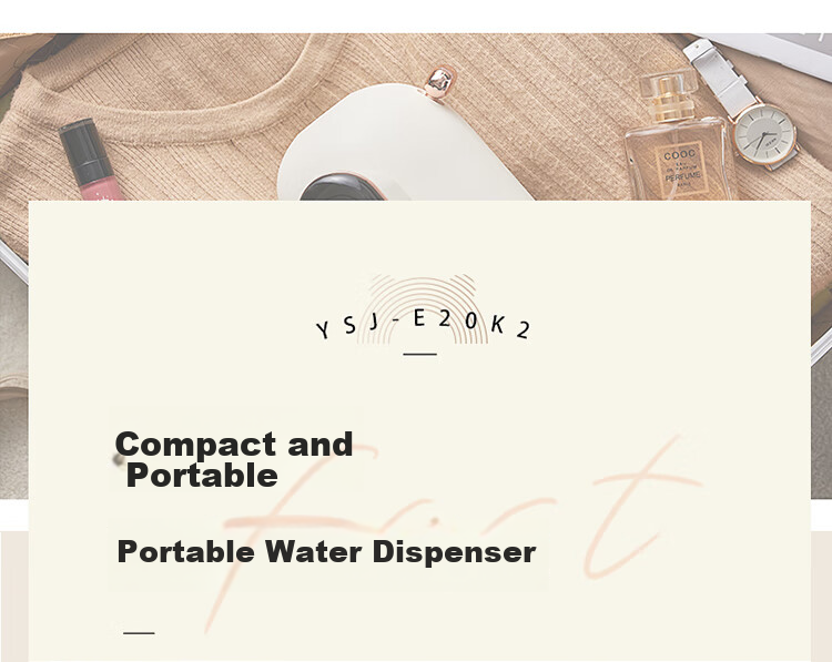 Bear [Mid-Autumn Festival Gift] Instant Hot Water Dispenser, Portable Electric Kettle, Desktop Travel Electric Kettle for Home Use, Small Quick-Heating Milk Maker YSJ-E20K2 4
