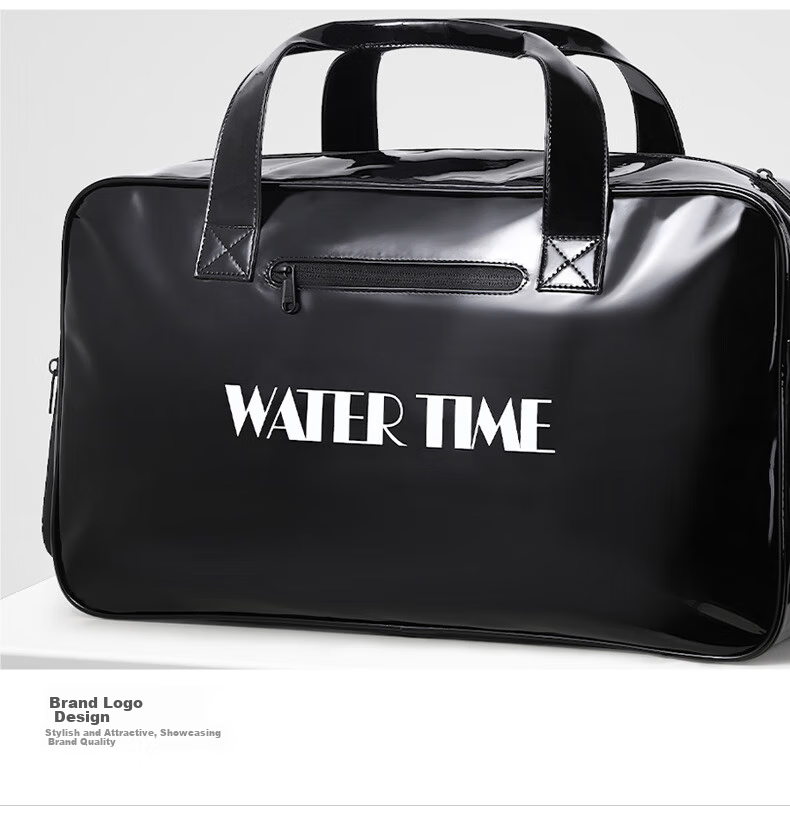 WATERTIME Swimming Bag with Dry And Wet Separation for Men And Women, Fitness Bag, Swimwear Storage Waterproof Bag, Beach Backpack, Flowing Silver 10