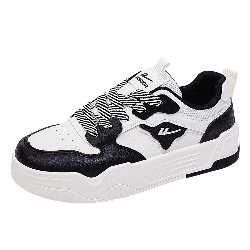 Huili Official Women's Shoes, Summer Sneakers for Women 2026, Casual Ladies' Shoes, Lightweight Thick-Soled Footwear for Women, White And Black, Size 37