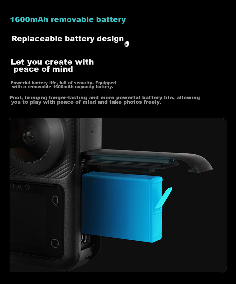KanDao Sees QooCam3 Panoramic Action Camera, 5.7K High-Definition Anti-Shake Waterproof Action Camera for Vlogging, Skiing, Diving, Outdoor Activities, And Motorcycle Riding 38