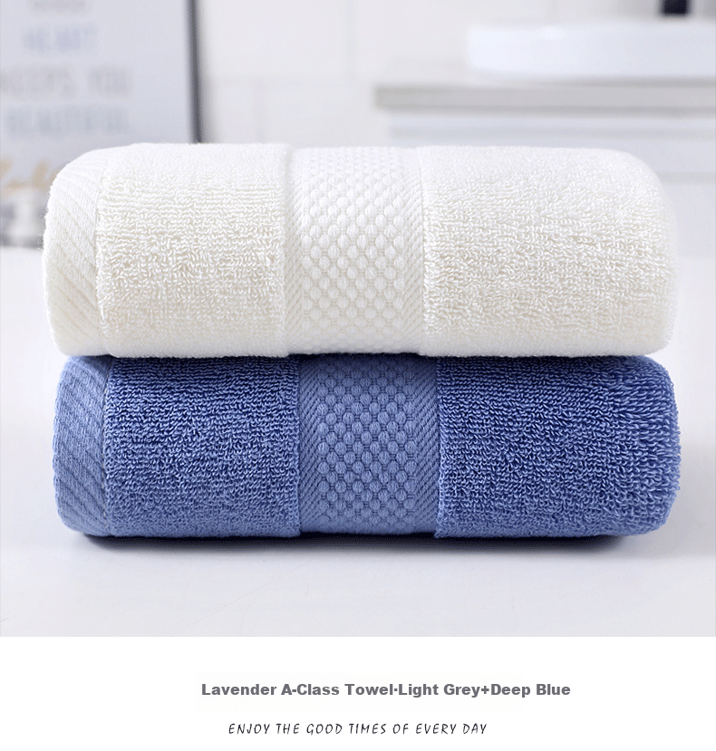 Hengyuanxiang Xinjiang Long-Staple Cotton Class A Towels, 2-Pack, Pure Cotton Thickened Soft Face Towels, Absorbent Washcloths for Face Washing, Beige Sports 17