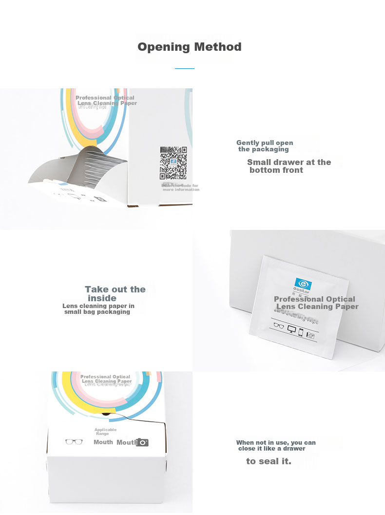 ESSILOR Professional Lens Cleaning Wipes, 200 Sheets, for DSLR Lenses And Eyeglasses, Screen And Lens Cleaning Tissues, 1 Box 9