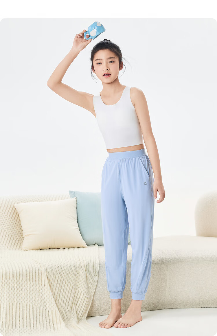 BALABALA Girls' Camisole Undershirt, Children's Underwear, Training Bra for Puberty, Prevents Nipple Show-Through, Adjustable Size, 208924195009 12