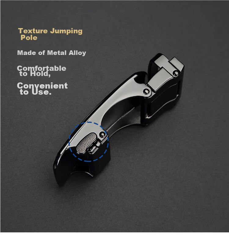 CROCODILE Valentine's Day Gift for Men, Single Automatic Buckle, No Strap, Alloy Leather Belt Buckle with Card Slot, Wearable K 9